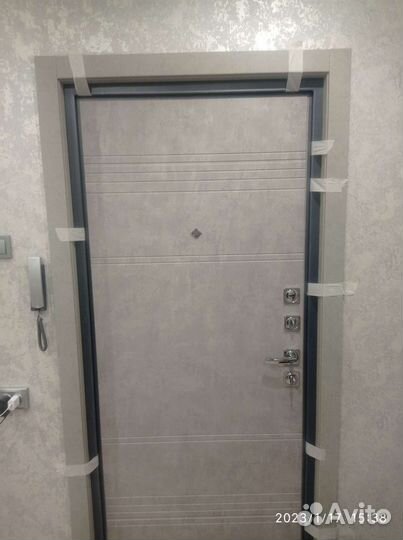 Дверь входная бетон светлый