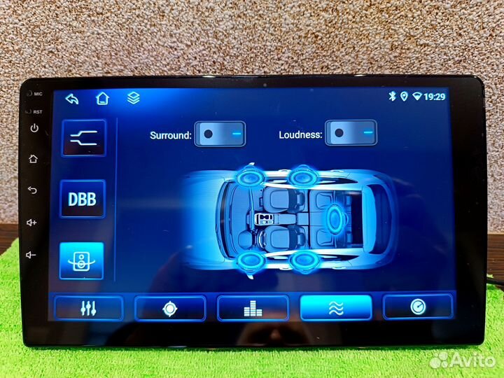 Магнитола 2 din android 9 дюймов с sim картой