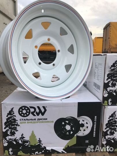 Диски белые для УАЗ, Нивы. Сталь