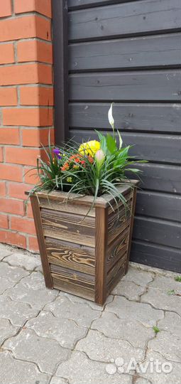 Кашпо для цветов и деревьев ручная работа