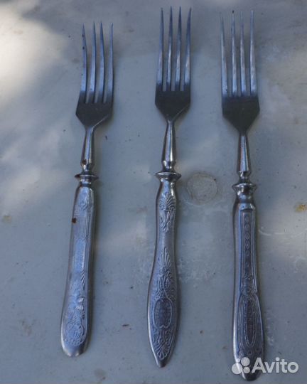 Вилки столовые, нерж., СССР