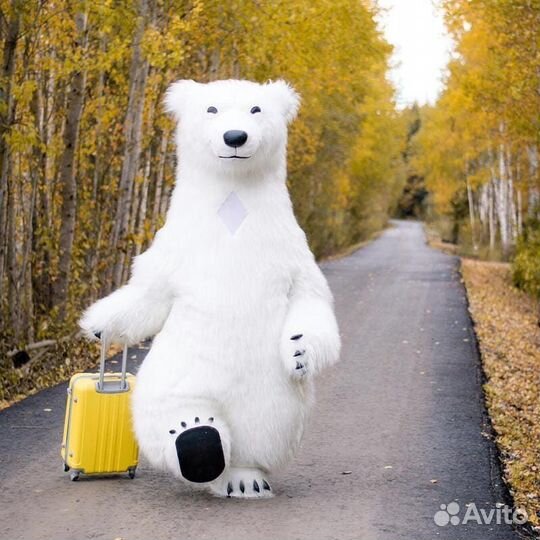 Большой танцующий медведь умка белгород