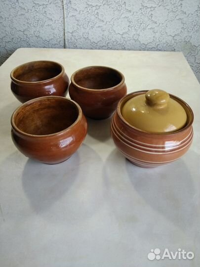 Горшочки глиняные для запекания