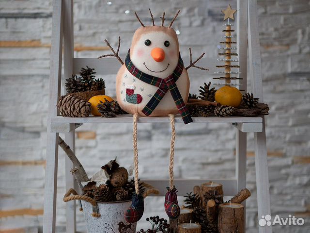 Снеговик. Интерьерная игрушка