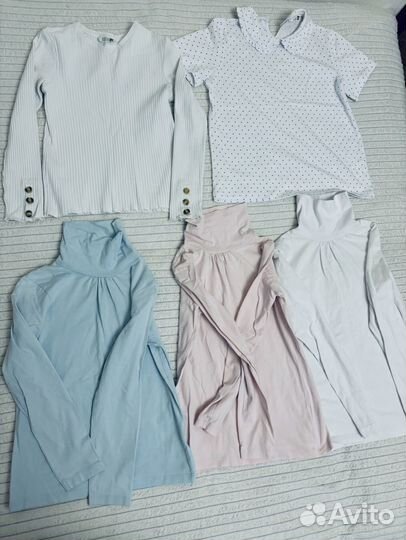 Блузки на девочку в школу 146