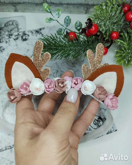 Ободок повязка олененок, лиса, белка, заяц, зайчик