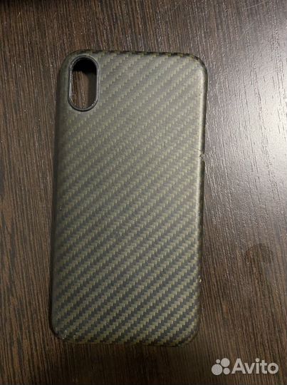 Чехол на iPhone xr карбоновый