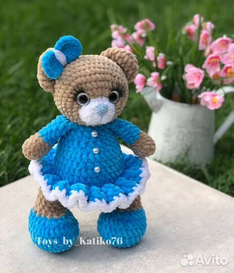 Новогодний подарок В наличии Вязаный мишка