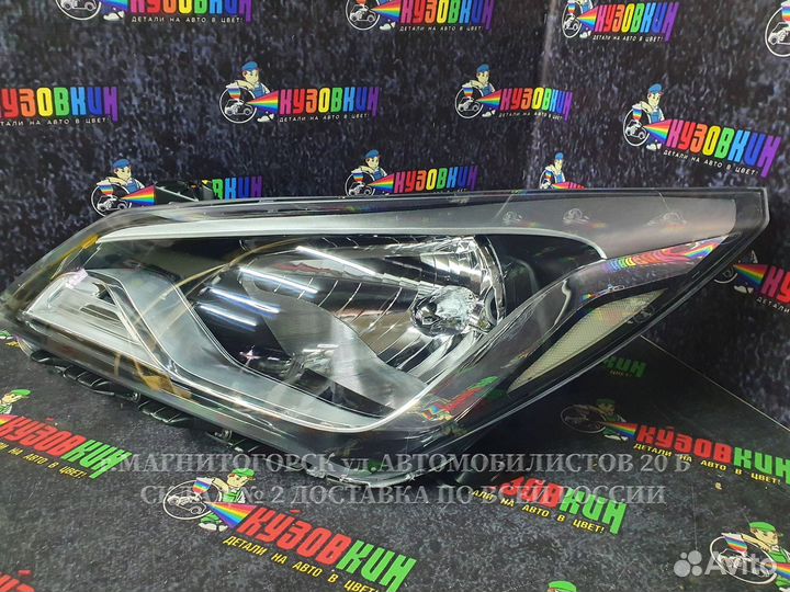 Фара на hyundai solaris 2014- рестайлинг новая