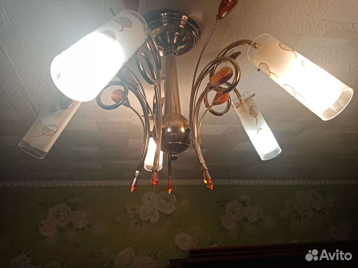 Люстра потолочная бу