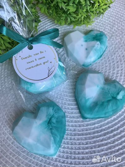 Бонбоньерки мыльные сердца