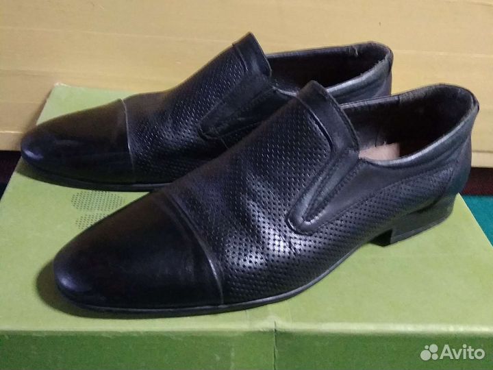 Туфли мужские 43 размер бу кожаные верх и стелька