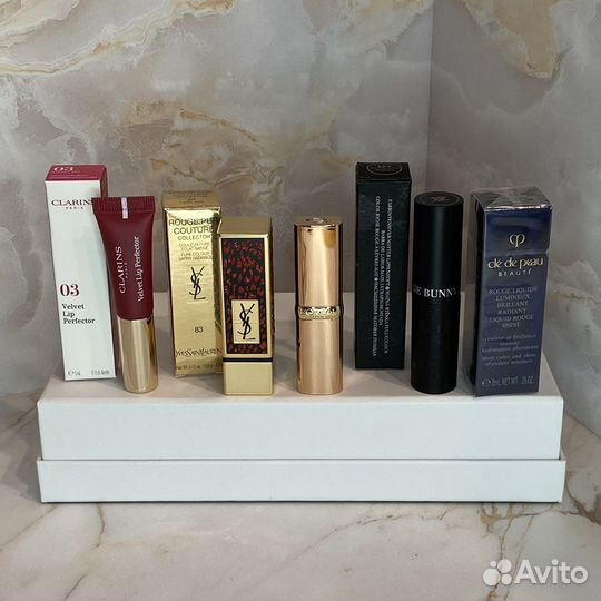 Помады DG, Clarins, YSL, RBR, Cle de Peau