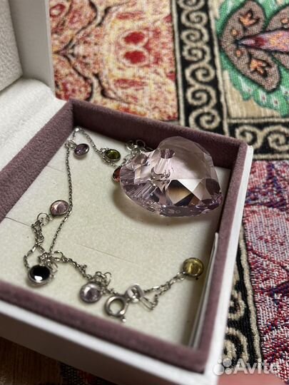 Swarovski кулон сердце