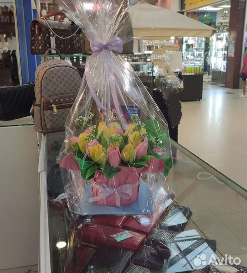 Букет тюльпанов из мыла, листайте фото