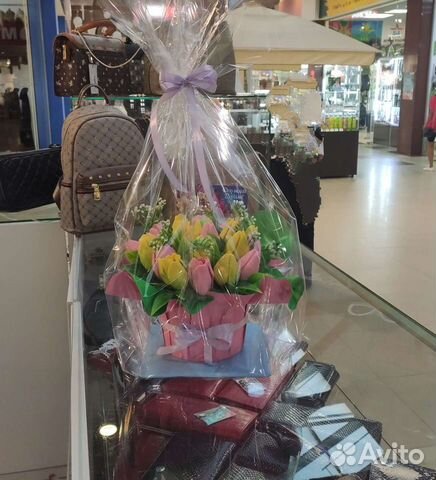 Букет тюльпанов из мыла, листайте фото