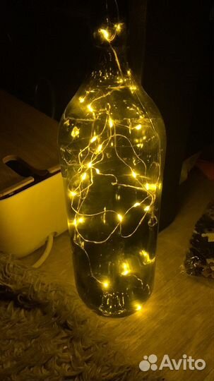Гирлянда в бутылке