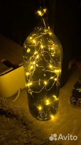 Гирлянда в бутылке