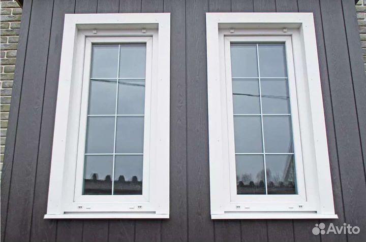 Окно пвх со шпросее