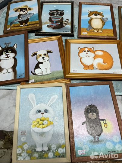 Интерьерная картина маслом оргалит