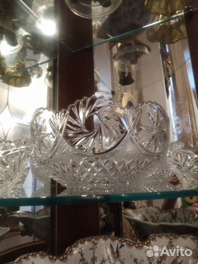 Ваза хрустальная