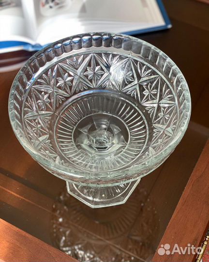 Ваза для фруктов на ножке 40-50х гг