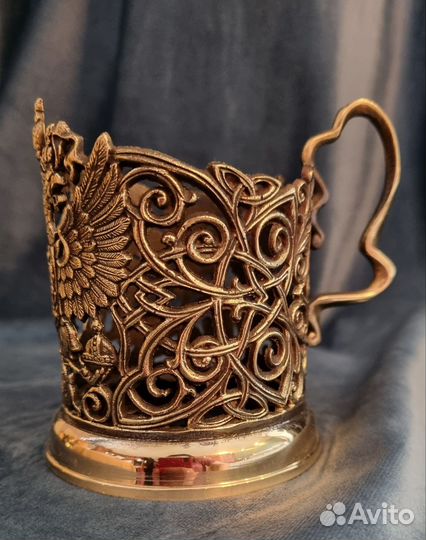 Подстаканник ручной работы с изображением Герба