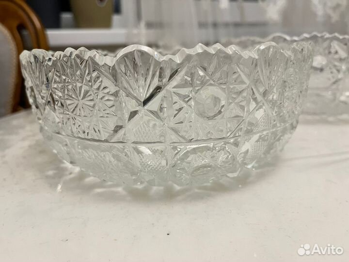 Фруктовница СССР хрусталь