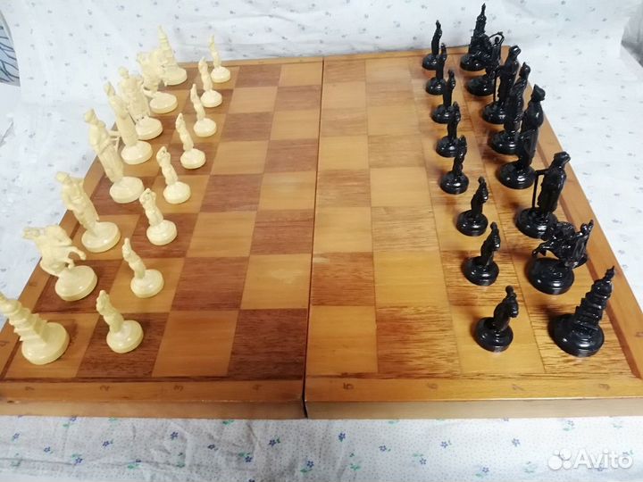 Шахматы СССР сувенирные подарочные «Казаки»