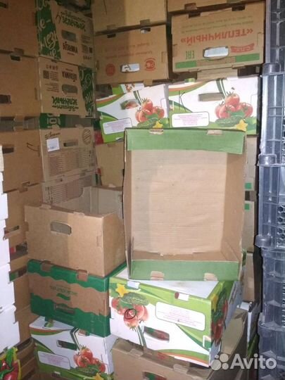 Коробки картонные б/у для овощей и фруктов