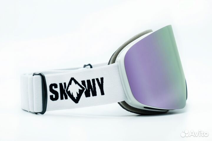 Маска snowy aura white grey crystal pink S3 + S1