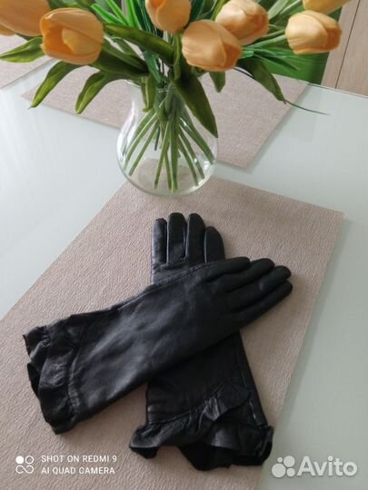 Перчатки женские натуральная кожа