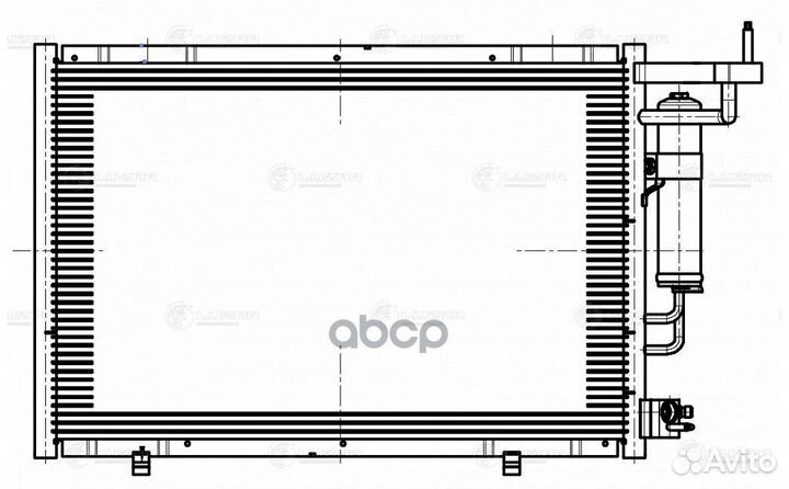 Радиатор кондиционера (конденсер) lrac1086 luzar