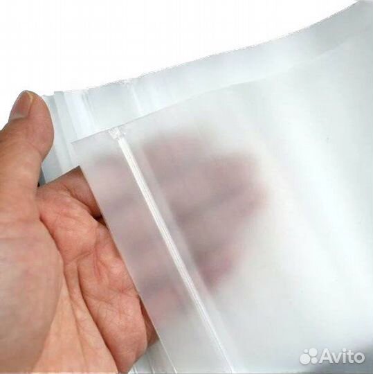 Пакеты зип Лок с бегунком матовый