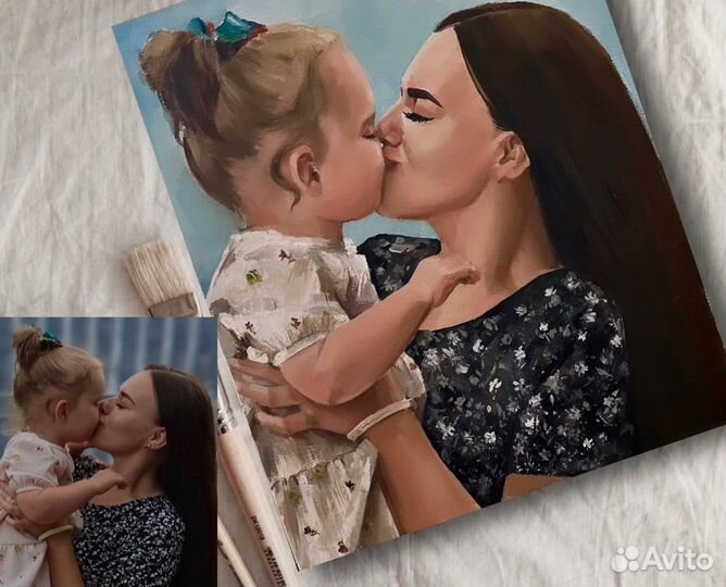 Картина маслом портрет на заказ