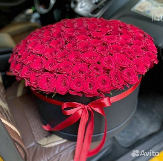 101 роза Розы Доставка цветов Цветы