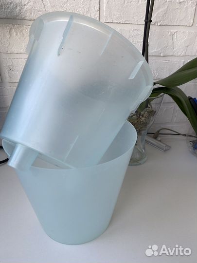 Двойной Цветочный горшок для орхидей с автополивом