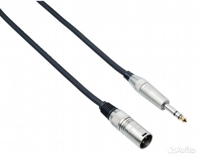 Кабель межблочный XLR-M-Jack Bespeco xcms450 4.5 m