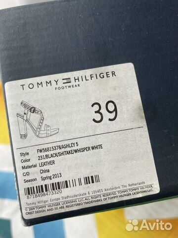 Босоножки Tommy Hilfiger объявление продам
