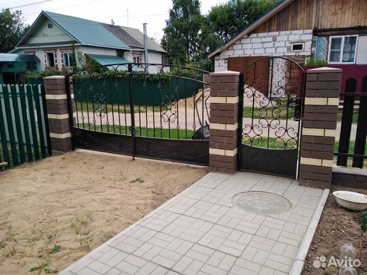 Ворота кованые откатные