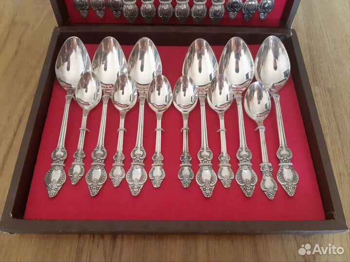 Мельхиоровый столовый набор 