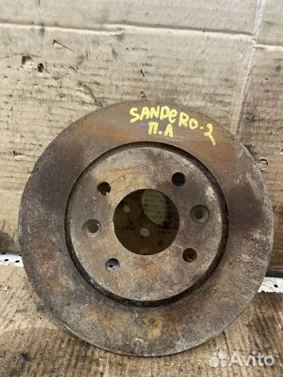 Диск тормозной передний левый Renault Sandero 2