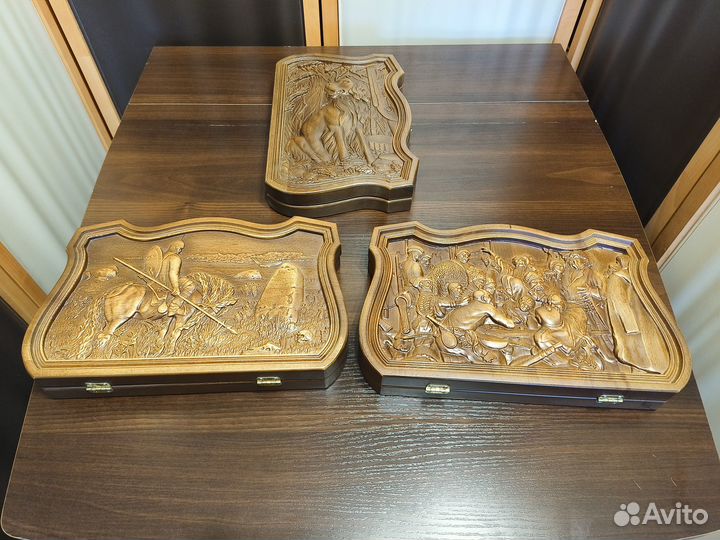 Нарды резные дерево бук