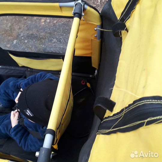 Детский велоприцеп-коляска