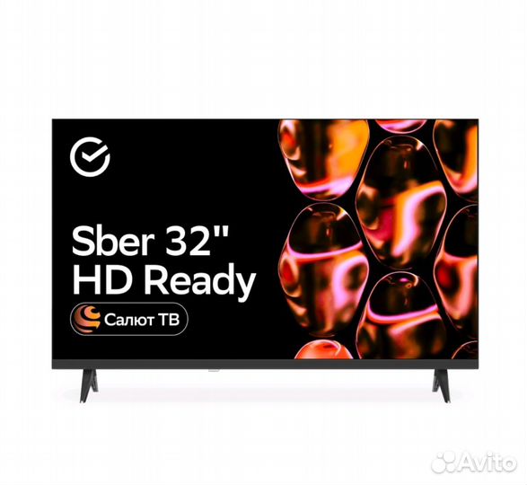 Новый смарт телевизор на андроиде sber 32 дюйма