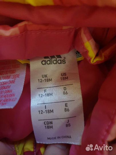 Жилетка Adidas ориг для девочки 1-3 года