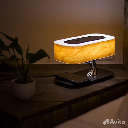 Стильная лампа+зарядное устройство+колонка