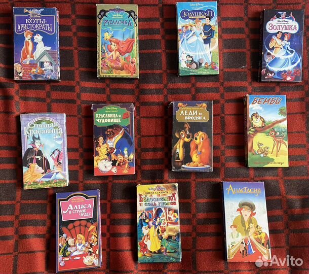 Мультфильмы VHS Видеокассеты