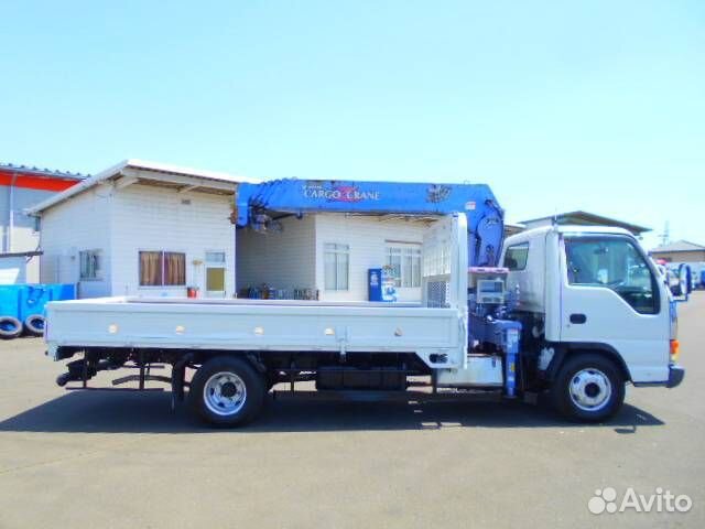 Бортовой грузовик Isuzu Elf с КМУ Tadano, 2000