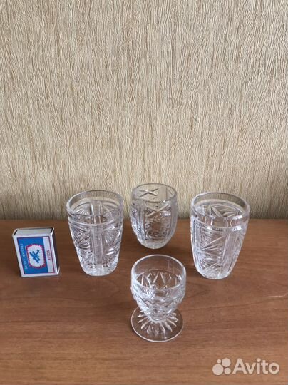 Хрустальные рюмки СССР, стаканы